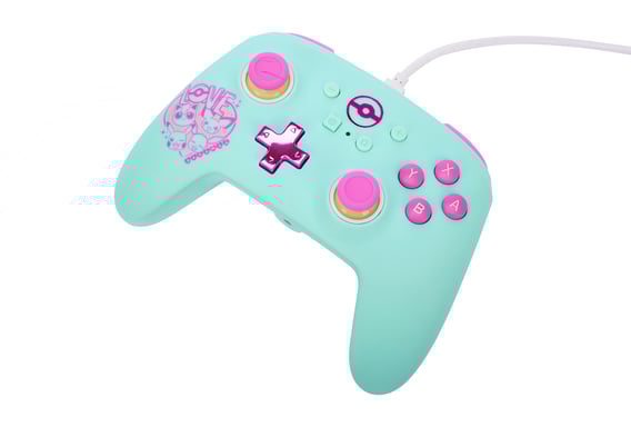 PowerA NSGP0146-01 accessorio per videogiochi Blu, Rosa USB Analogico Nintendo Switch gamepad