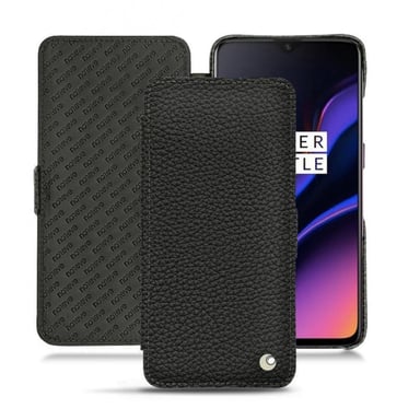 Housse cuir OnePlus 6T -  - Noir - Cuir grainé