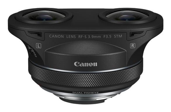 Canon RF-S 3.9mm F3.5 STM DUAL FISHEYE MILC Objetivo de ojo de pez Negro