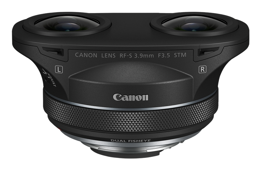 Canon RF-S 3.9mm F3.5 STM DUAL FISHEYE MILC Objectif large  fish eye  Noir - Neuf