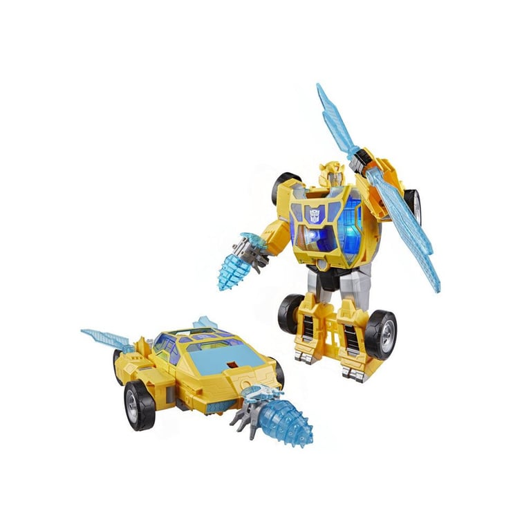 Figurine Bumblebee Létincelle de puissance de 28 cm avec sons et lumières conversion rapide Transformers CYBERWORLD dès - vue 4