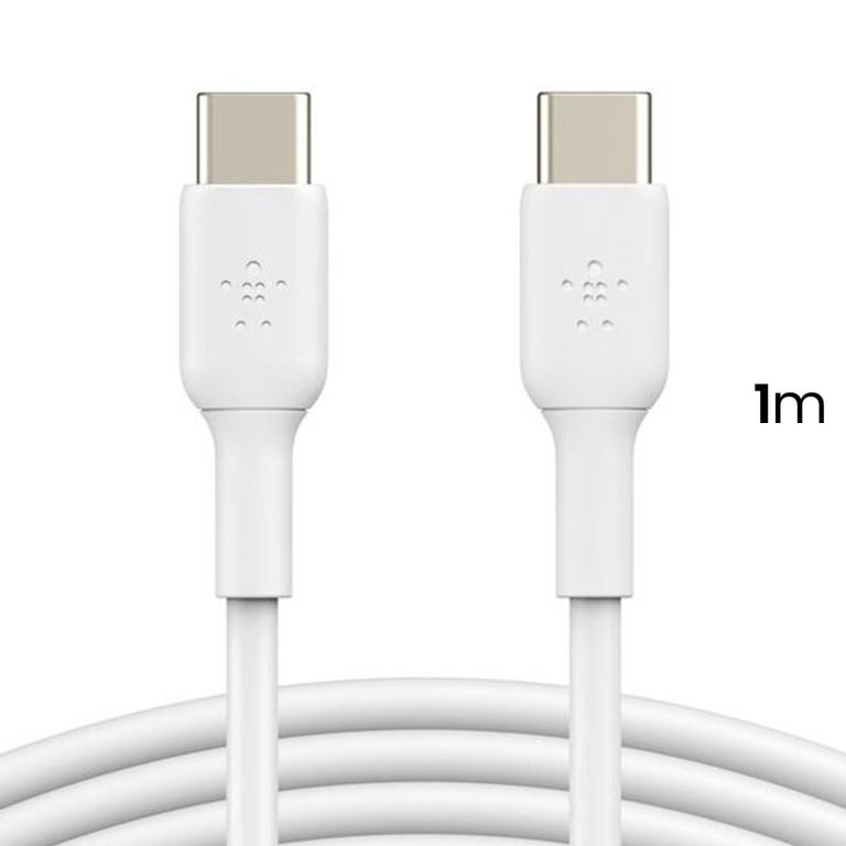 Pack Chargeur Secteur Rapide USB-C 30W Power Delivery et PPS avec Câble USB-C 1m Blanc - Neuf