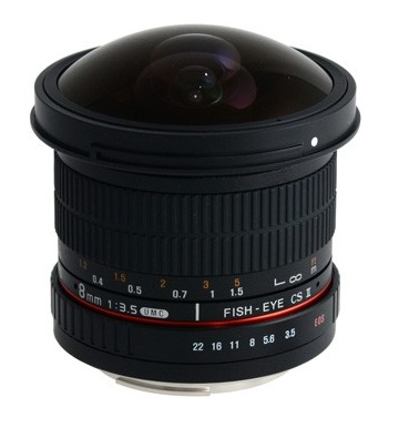Samyang 8mm f3.5 Asph IF MC Fisheye CSII DH SLR Objectif large fish eye Neuf