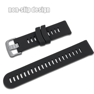 Bracelet de montre en silicone pour Garmin Forerunner 245 Grey 20 mm