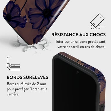 Burga Funda para iPhone 14 Pro Tough A prueba de golpes modelo Velvet Night Lavanda