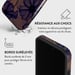 Burga Funda para iPhone 14 Pro Tough A prueba de golpes modelo Velvet Night Lavanda