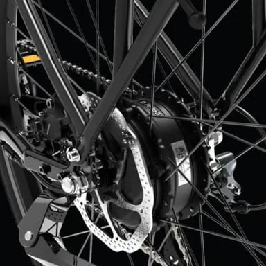 Bicicleta Eléctrico Asuka | Motor 250W | Batería 36V 14Ah | Neumáticos de 700C*45C Pulgadas | Velocidad Máx 25 km/h | Autonomía 100 km | Color Naranja