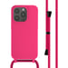 imoshion Coque en silicone avec cordon pour Apple iPhone 14 Pro - Fluor Roze