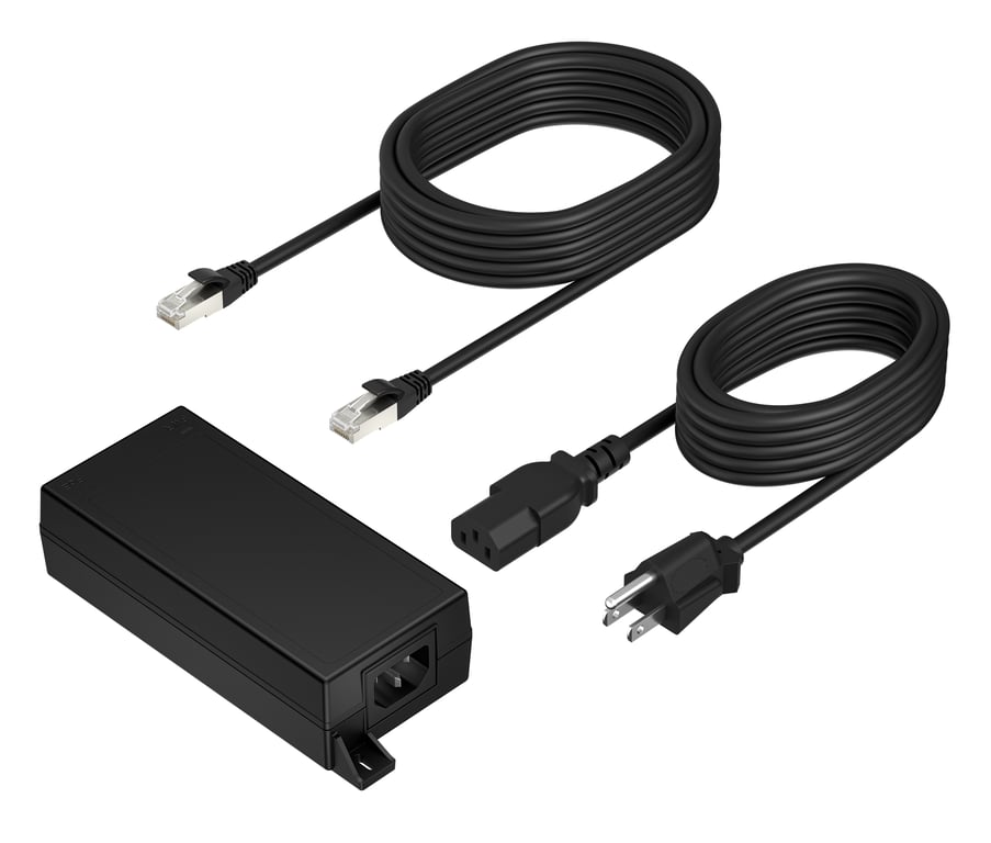 Poly PoE++ 65W 2.5G Adapter with 3.66m CAT6A Cable and Power Cord adaptateur de puissance & onduleur Intérieure Noir - Excellent état Comme neuf - Polycom reconditionné disponible sur Pixmania