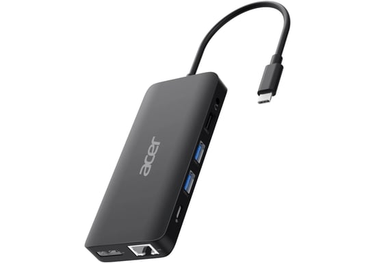 Acer USB Type-C Dongle 12-in-1 Black Avec fil USB 3.2 Gen 1 (3.1 Gen 1) Type-C Noir
