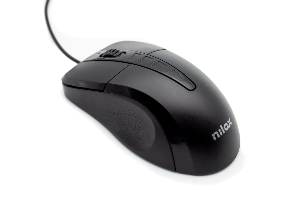 Souris Nilox MOUSB1001 – USB Optique 1000 DPI Droitier, 2 Boutons - vue 2