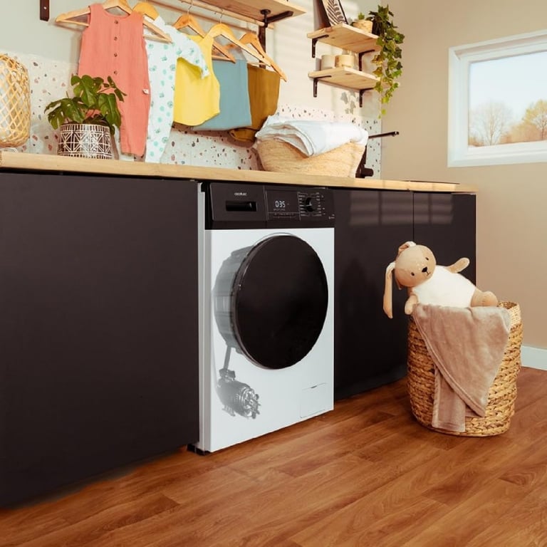 Cecotec Lave Linge 7Kg Chargement Frontal Bolero Dresscode 7410 Inverter Steel A. 1200 rpm Adjustable 16 Programmes Inverter Plus Motor Low Power Consumption Steam Laundry Sterilisation - vue 3