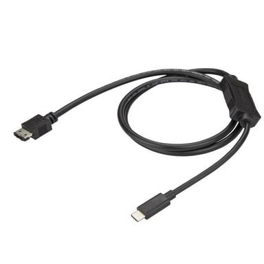 StarTech.com Cable de 1m Adaptador USB-C a eSATA - Cable Conversor USB Tipo C a eSATA - USB 3.0
