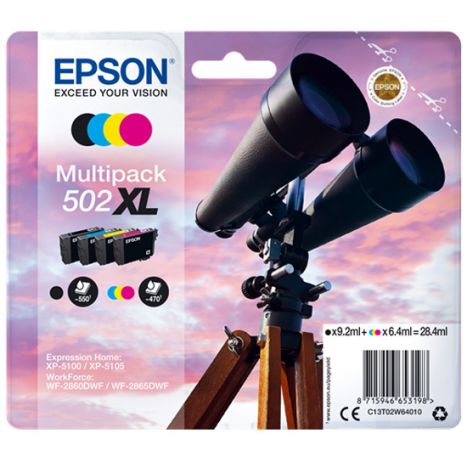 Cartouche dencre EPSON 502XL Multipack Pack de 4 Jaune Cyan - vue 7