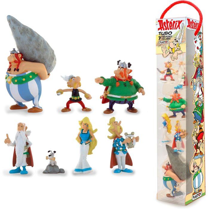 Pack de 7 Figurines PLASTOY Tubo Astérix : Le Village Gaulois - vue 4