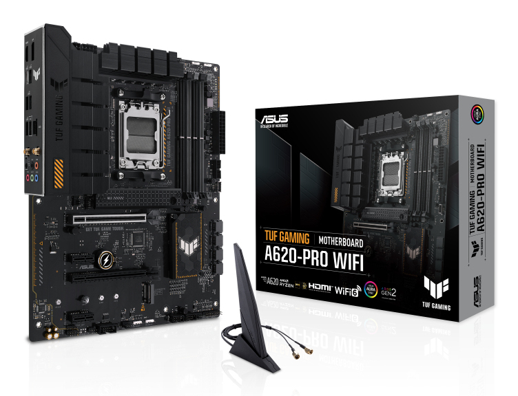ASUS TUF GAMING A620 PRO WIFI AMD A620 Emplacement AM5 ATX Neuf