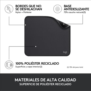 Tappetino per mouse Logitech Serie Studio Grafite