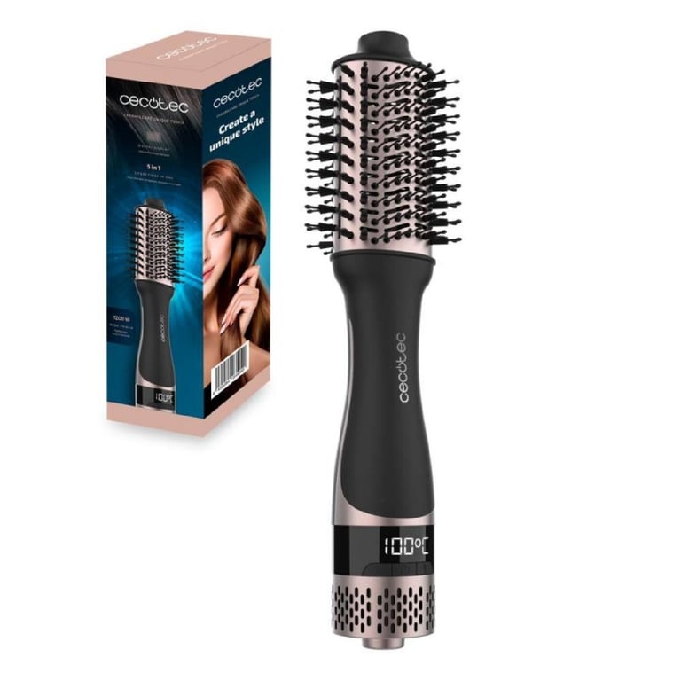 Brosse Soufflante Multifonction Cecotec Bamba CeramicCare Unique Touch céramique ionique 4 Températures Écran Digital