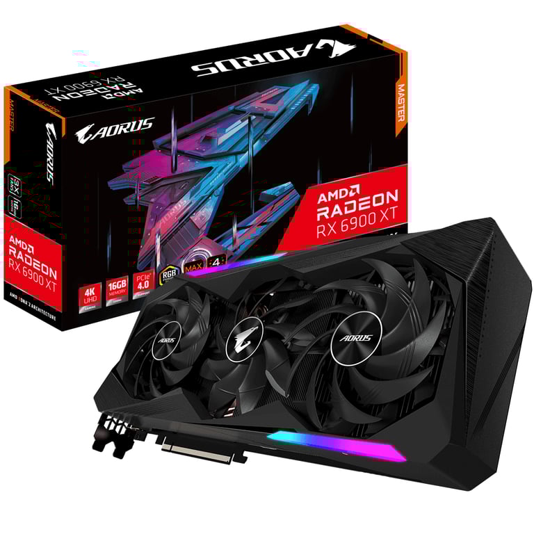 GIGABYTE AORUS GV R69XTAORUS 16GD carte graphique AMD Radeon RX 6900 XT GDDR6 Neuf - vue 3