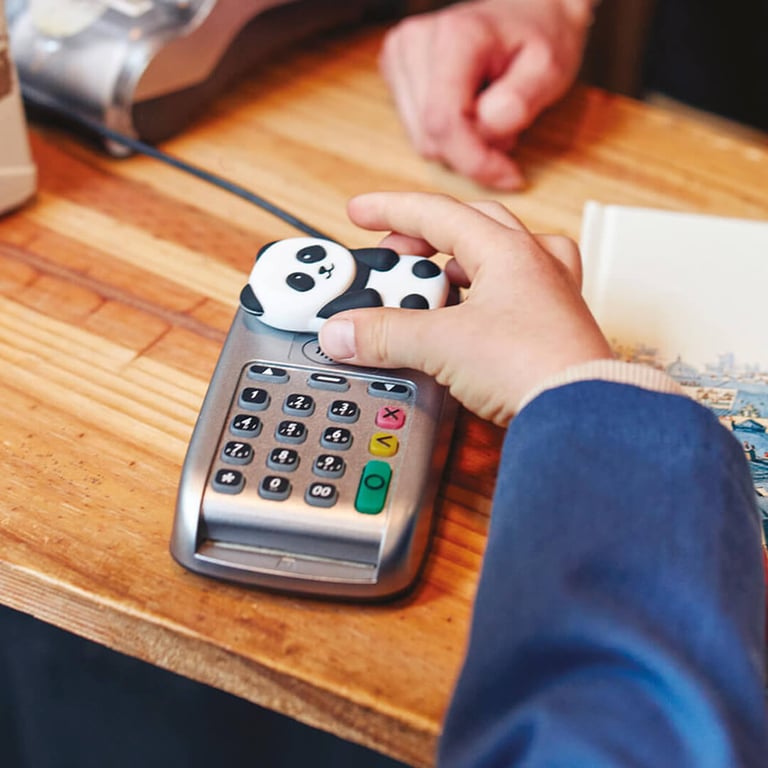 Porte monnaie sans contact Panda - Fabriqué en France Money Walkie - Neuf