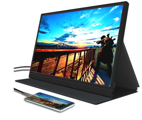 Denver PMO-15601 monitor o TV portátil Monitor portátil Negro 39,6 cm (15.6'') LED 1920 x 1080 Pixeles