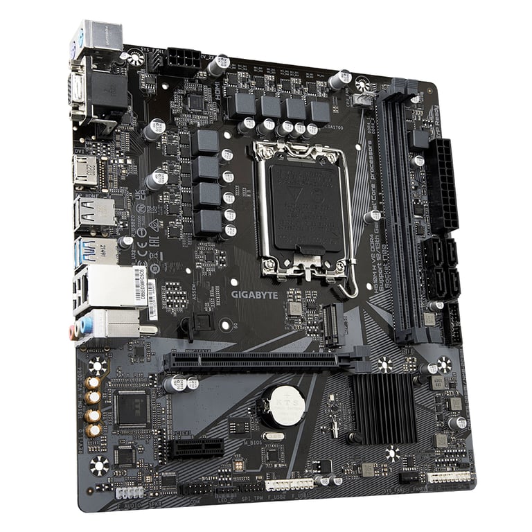 GIGABYTE H610M H V2 DDR4 carte mère Intel H610 Express LGA 1700 micro ATX Neuf - vue 3