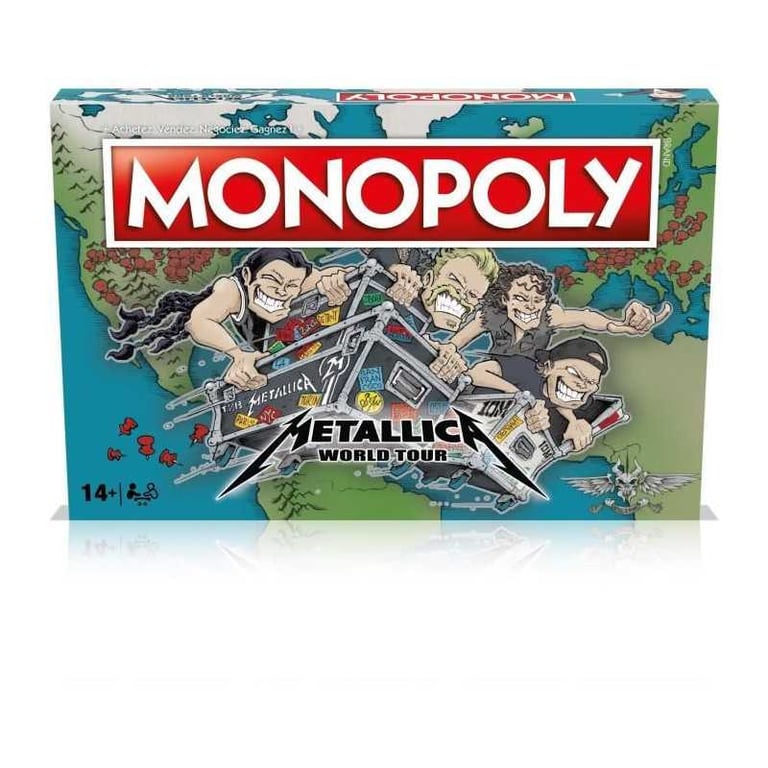 Jeu de société WINNING MOVES Monopoly Metallica Accompagnez le groupe en tournée mondiale - vue 4