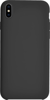 Coque rigide finition soft touch noire pour iPhone XS Max