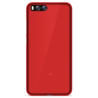 Coque silicone unie compatible Givré Rouge Xiaomi Mi 6