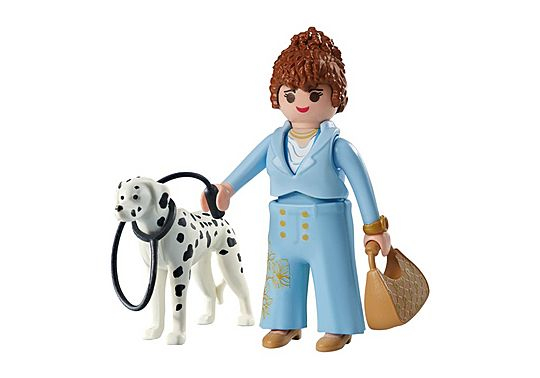 Femme D'affaire Avec Son Dalmatien Playmobil La Boite - vue 3