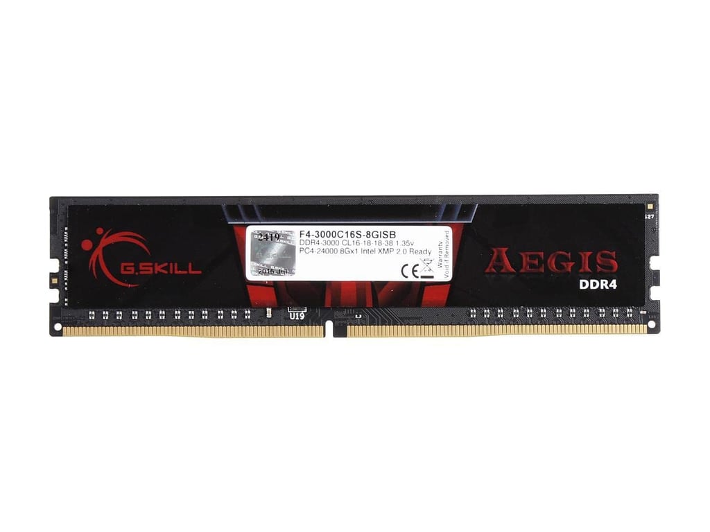 G.Skill Aegis 8 Go 1 x 8 Go DDR4 3000 MHz CL16 - vue 4