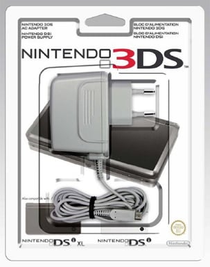 Nintendo Power Adapter for 3DS/DSi/DSi XL Consoles portables Gris Secteur Intérieure