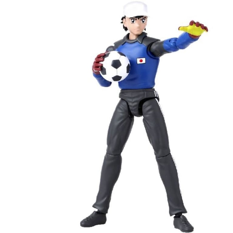 Figurine Anime Heroes BANDAI Captain Tsubasa Genzo Wakabayashi 17 cm 16 articulations Noir multicolore - Neuf