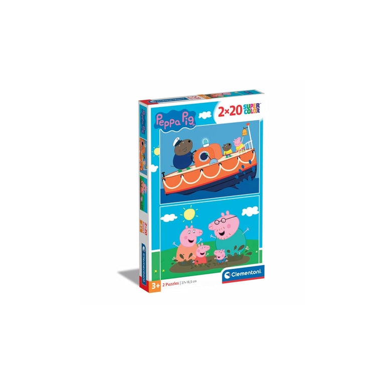 Puzzle 2 x 20 pièces : Peppa Pig Clementoni Puzzles - vue 5