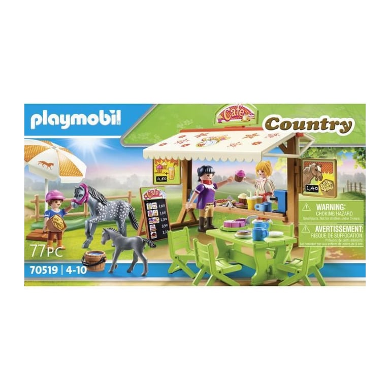 Figurine Café Du Poney Club Playmobil La Boîte Avec Accessoires Inclus - vue 3
