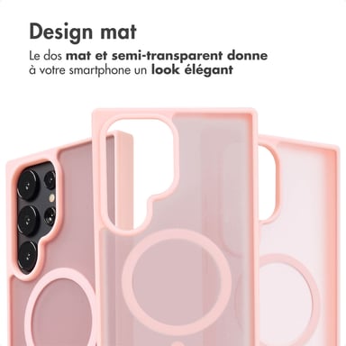 imoshion Coque Color Guard avec MagSafe pour Samsung Galaxy S24 Ultra - Rose clair