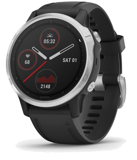 Garmin f?nix 6S 3,05 cm (1.2 ) 42 mm Noir, Argent GPS (satellite)