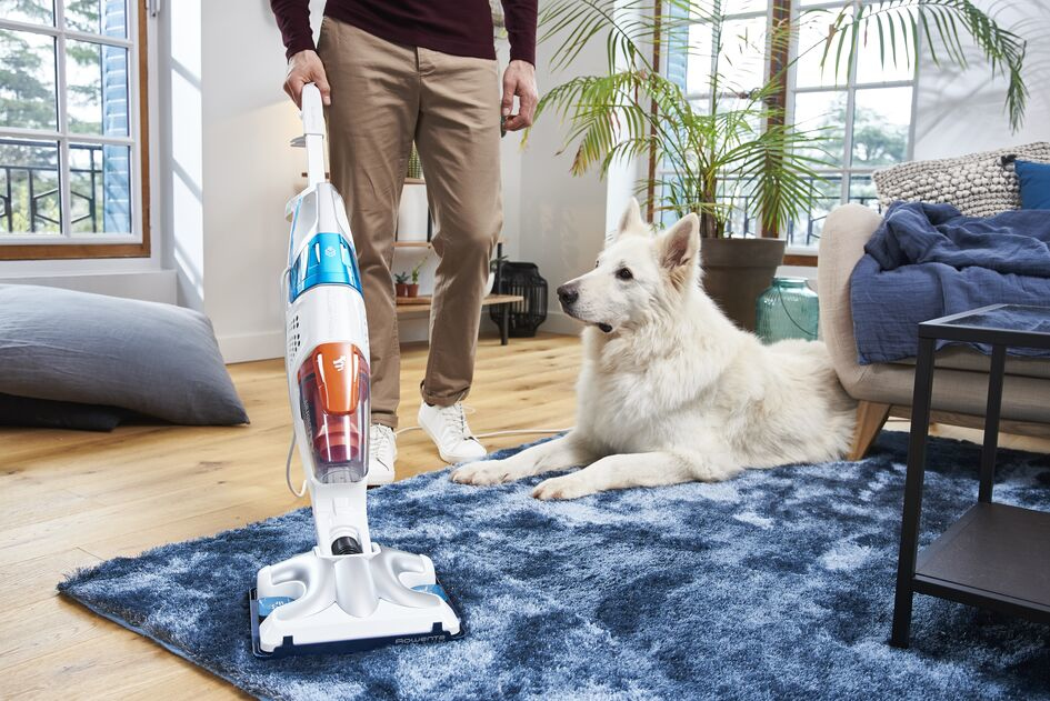 Rowenta Clean & Steam Multi RY8544 Aspirateur balai Secteur Sec&humide Sans sac 0,5 L 1700 W Blanc, Bleu - Neuf