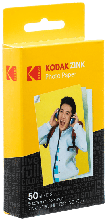 Pack de 50 Papiers photo Instantané Kodak Format 2x3