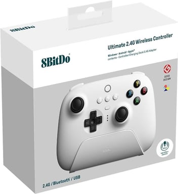8BitDo Ultimate 2.4G Wireless HALL EFFECT - Edición Blanca