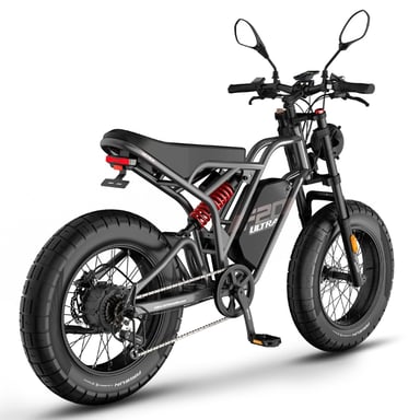 Vélo électrique FAFREES F20 Ultra (Homologation UE L1e-B) - Moteur 750 W batterie 48V25Ah pneu large 20 pouces Freins hydrauliques - Gris