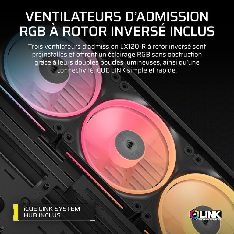 Corsair FRAME LX R RGB iCUE LINK - vue 7