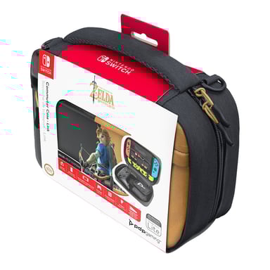 PDP Commuter: Hyrule Hero Link Funda protectora rígida Nintendo Negro, Marrón
