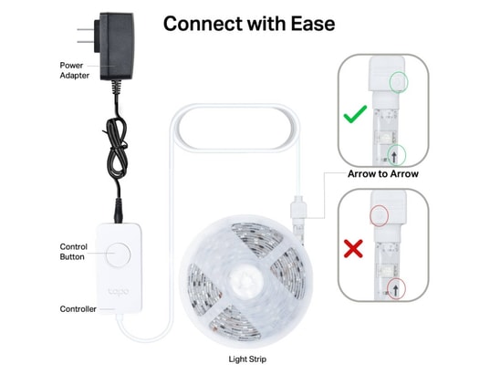 Bandeau LED TP LINK Tapo L920 5 Strip Mutlicouleurs - vue 6
