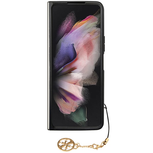 Étui Guess 4G Charms Collection pour Samsung Galaxy Z Fold5, gris - Neuf