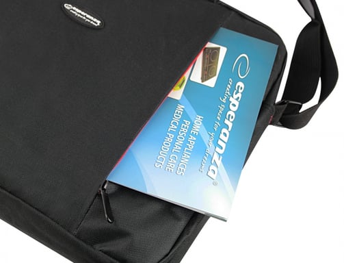 Esperanza SALERNO 39,6 cm (15.6'') Bolsa Toploader Negra, Roja