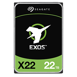 Seagate Exos X22 disque dur 22 To 7200 tr/min 512 Mo 3.5'' SAS