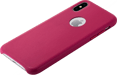 Coque en Cuir Véritable Fabriquée à  la Main pour Apple iPhone X, Rose Fuchsia