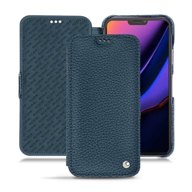 Funda de piel Apple iPhone 11 Pro - Solapa horizontal - Azul - Piel granulada