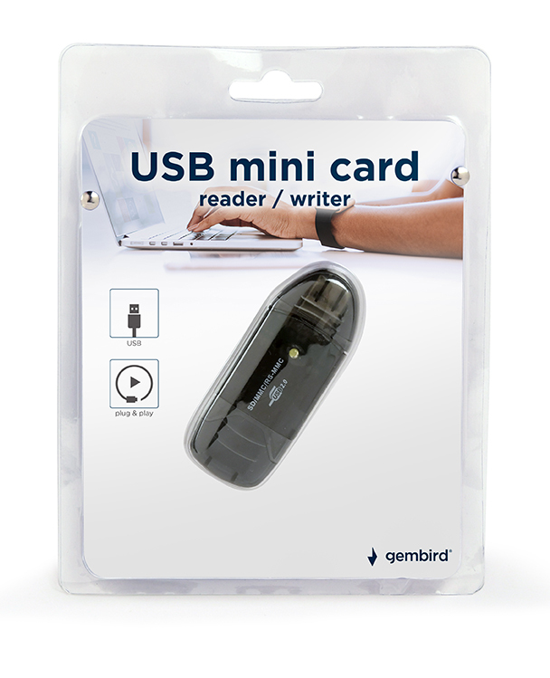 Gembird FD2 SD 1 lecteur de carte mémoire USB 2.0 Neuf - vue 2